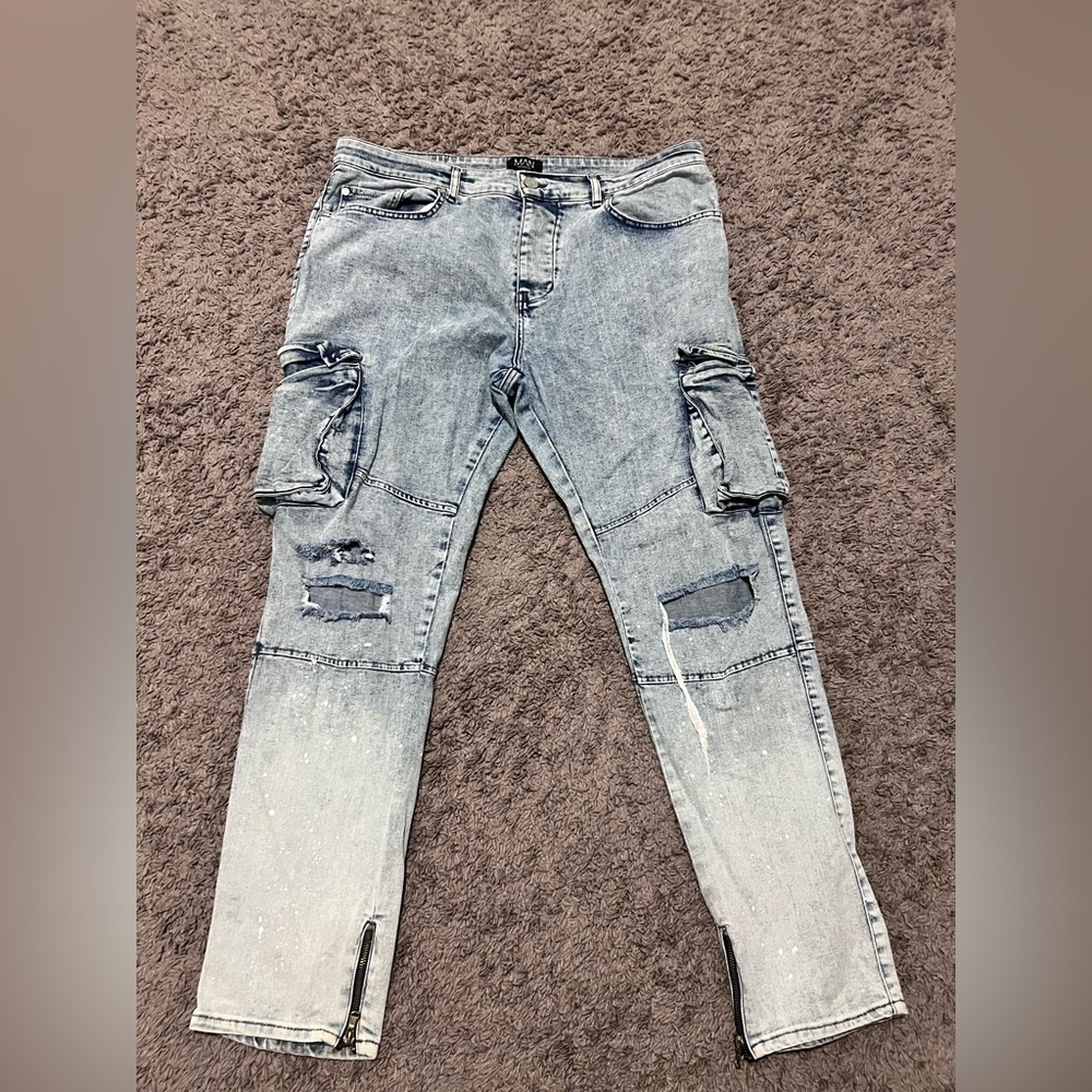 Boohoo Dark Wash Denim Jeans